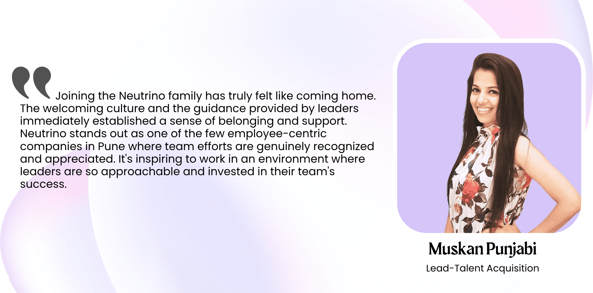 Women in Neutrino — testimonial 1