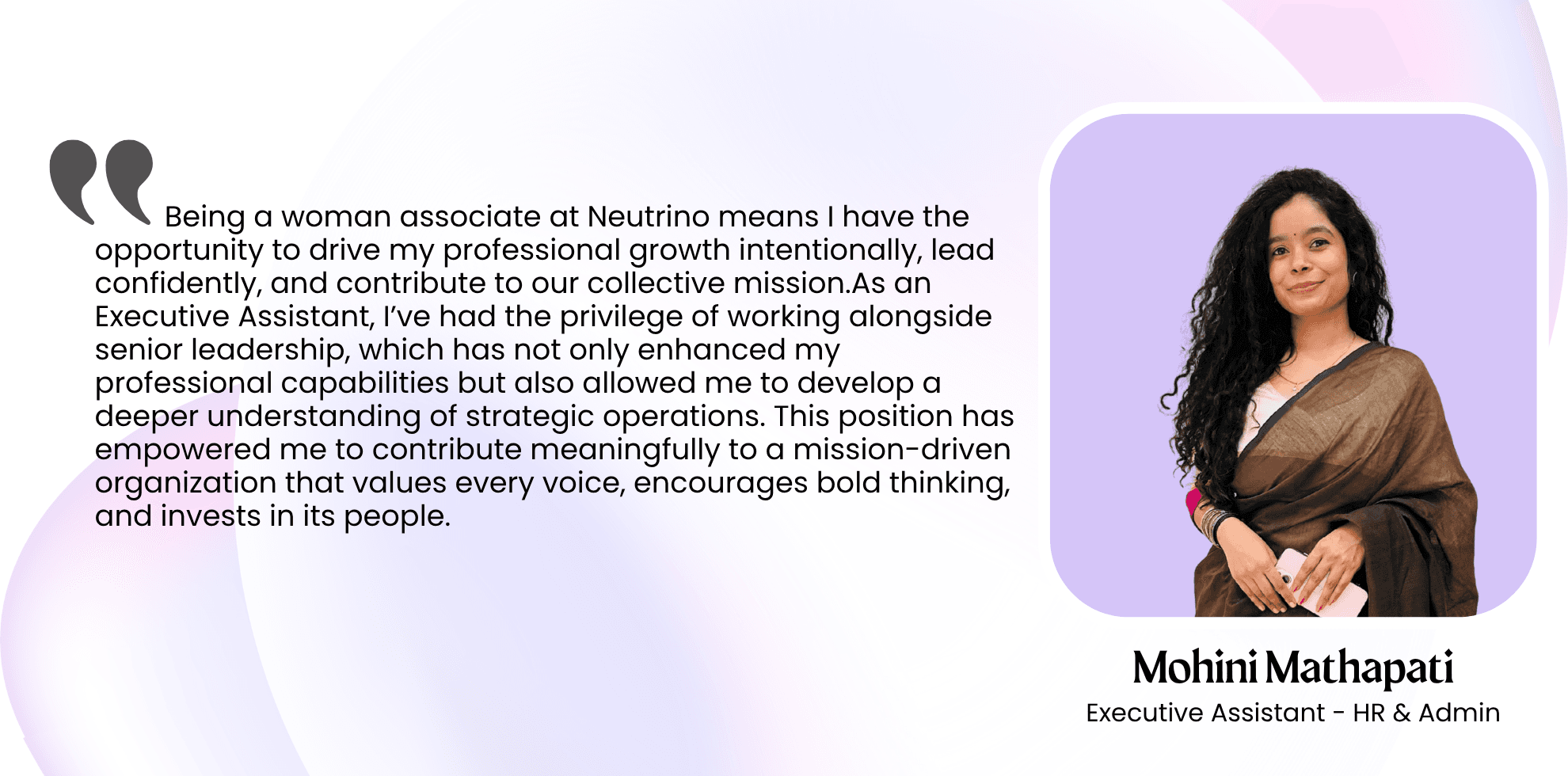 Women in Neutrino — testimonial 2
